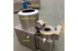 China Automated Fruit Vegetable Processing Machine 200kg/H Potato Peeling And Slicing Machine supplier