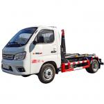 Mini Version FOTON 4x2 Compactor Garbage Truck Hook Lift Euro 3 Diesel Fuel Type for sale