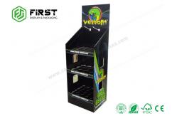 China Customized Printing Advertising Cardboard Display Stand , Foldable POP Cardboard Display Shelf supplier
