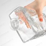 Bottle Material Healthy Lead Free Clear Glass Water Bottle PVC Shrink Capsule