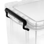 Wheeled Clear Organizing Bins Clear Plastic Storage Bins With Handle