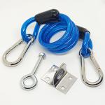 High Tensile Vinyl Coating Galvanized Cable Spring Lanyard Sling For Automobile Door Bolt for sale
