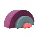 Rainbow Foam Play Couch Foam Climbing Blocks Soft Play Equipment Playset
