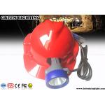 1.2Watt 230Lumens Corded Security Rechargeable Mining Cap Lamp with 15000Lux Strong Brightness for sale