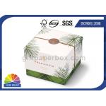 Delicate Printing Design Lid / Base Paper Cardboard Gift Box Rigid Spot UV Surface