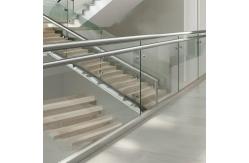 China High-Strength Stainless Steel Handrails with 12mm Side Thickness for Glass Railings supplier