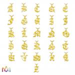 Custom Engraving Old English Initial Pendant For Necklace