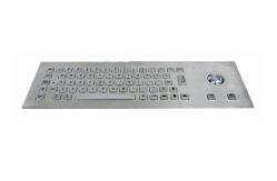 China IP65 Waterproof Stainless Steel Keyboard With Mouse Trackball supplier