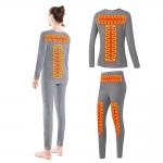 Female Electric Heating Base Layer Heated Thermal Underwear Suit for Winter Sports for sale
