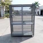 1000L/H Wire Mesh Steel Storage Cage Galvanized Stackable Pallet Cages
