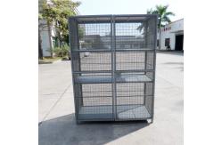 China 1000L/H Wire Mesh Steel Storage Cage Galvanized Stackable Pallet Cages supplier