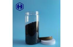 China Clear Noodle Pasta 1080ml Plastic PET Straight Sided Jar With Screw Lid supplier