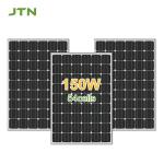 18V 24V Black Mono Crystalline Solar Cell Thin Film PV Panels 150W 160W 170W 180W for sale