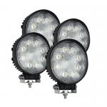 1920lm 90° 24 Watt LED Round Flood Lights For Industrial Vehicles for sale