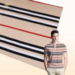 Easy-To-Maintain And Wrinkle-Resistant Striped Knit Fabric For Busy Lifestyles for sale