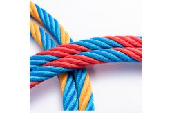 China Customized Size Playground Climbing Nets 6 Strand Polyester Combination Rope supplier