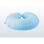 Neck Rest Travel Pillow Relaxation Nap Cushion With Luxury Blue Plush Velour Cover for sale