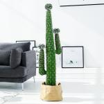 hotel school Lifelike Artificial Cactus Plant Height 150cm Potted for sale