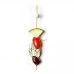 ODM FSC Beaded Decorative Bamboo Picks Skewer For Cocktail 12cm for sale