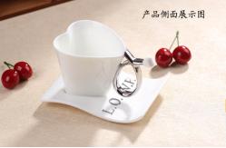 China heart shape style coffee mug supplier