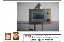 China Sauces Jam Glass Bottle Capping Machine , Twist Off Cap Vacuum Lug Capping Machine supplier
