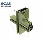 Exterior Facade Panel Aluminum Curtain Wall Profiles Powder Coating Aluminium Glass Curtain Walls for sale