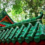 Dark Green Asian Style Roof Tiles Perfect For Antique Building Materials In Garden Buildings for sale