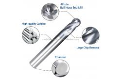 China OEM 6mm Ball End Mill Engraving Woodworking Tungsten Carbide Milling Bits supplier