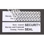 45um 1mil Tamper Proof Seal Security Sticker Gloss White With High Residue
