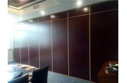 China Floor To Ceiling Hanging System Hotel Folding Partition Walls Mdf Melamine Surface supplier