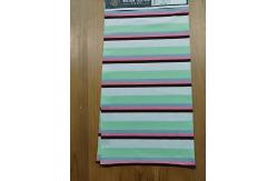 China Knit Tightly And Breathable And  Elastic Striped Material Fabric For T-Shirt supplier