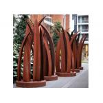 Contemporary Rusty Welding Garden Corten Steel Leaf Sculpture for sale