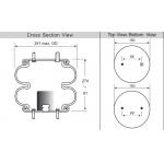 W01-358-6884 Air Ride Air Spring Double Convoluted Contitech  FD200-19724