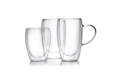 China Customized Double Wall Glass Juice Latte Cup 450ml 600ml supplier