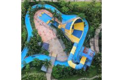 China Large Spiral Pool Slide Fiberglass Spiral Waterslide Multi Slide Combination supplier