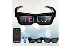 China Flashing Messages Animations Programmable LED Glasses Customized supplier