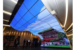 China SMD2020 Column Ribbon Design Curved RGB LED Screen P2.5 P3 P4 P5 supplier