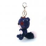 10cm Mini Black Plush Teddy Bear Keychain Bag Pendant OEM for sale