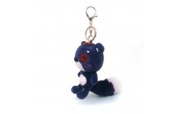 China 10cm Mini Black Plush Teddy Bear Keychain Bag Pendant OEM supplier