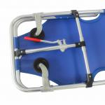 185CM Folding Rescue Wheeled Emergency Room Stretcher 60 Deg Hospital Ambulance