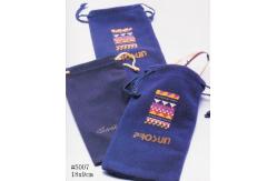 China Velvet Soft Portable Drawstring Eyeglass Pouch Foldable eva storage bag supplier