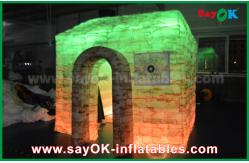 China Inflatable Tent Customized Full Printing Inflatable Photo Booth , Portable Inflatable Cube House supplier