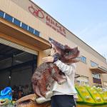 Electric Animatronic Baby Dinosaur Puppet with Dinosaur Roaring for sale