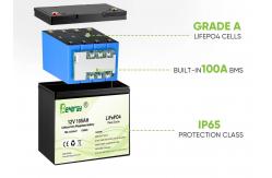 China 12V 105Ah LiFePO4 Battery Pack with Heating System OEM Deep Cycle 5000+ Cycles for Cold Weather supplier