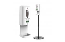 China Touchless 1300ml Liquid Soap Dispensers LCD Display Hand Sanitizer supplier
