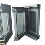 Typhoon Resistant Sound Insulation Balcony Push Pull Windows Aluminum System Window for sale