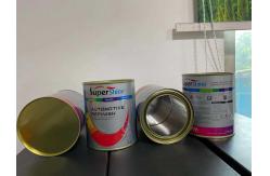China CMYK Automotive Paint Cans 1L Round Tin Containers With Lids supplier