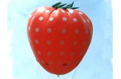 China Red stawberry with dots inflatable helium balloon supplier