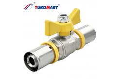 China Polyethylene Aluminum Press Pex Gas Pipe Fittings Pressure Connection Fitting supplier