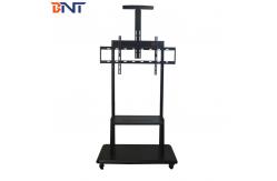 China 210cm Adjustable Cart Mobile TV Stand With Wheels supplier